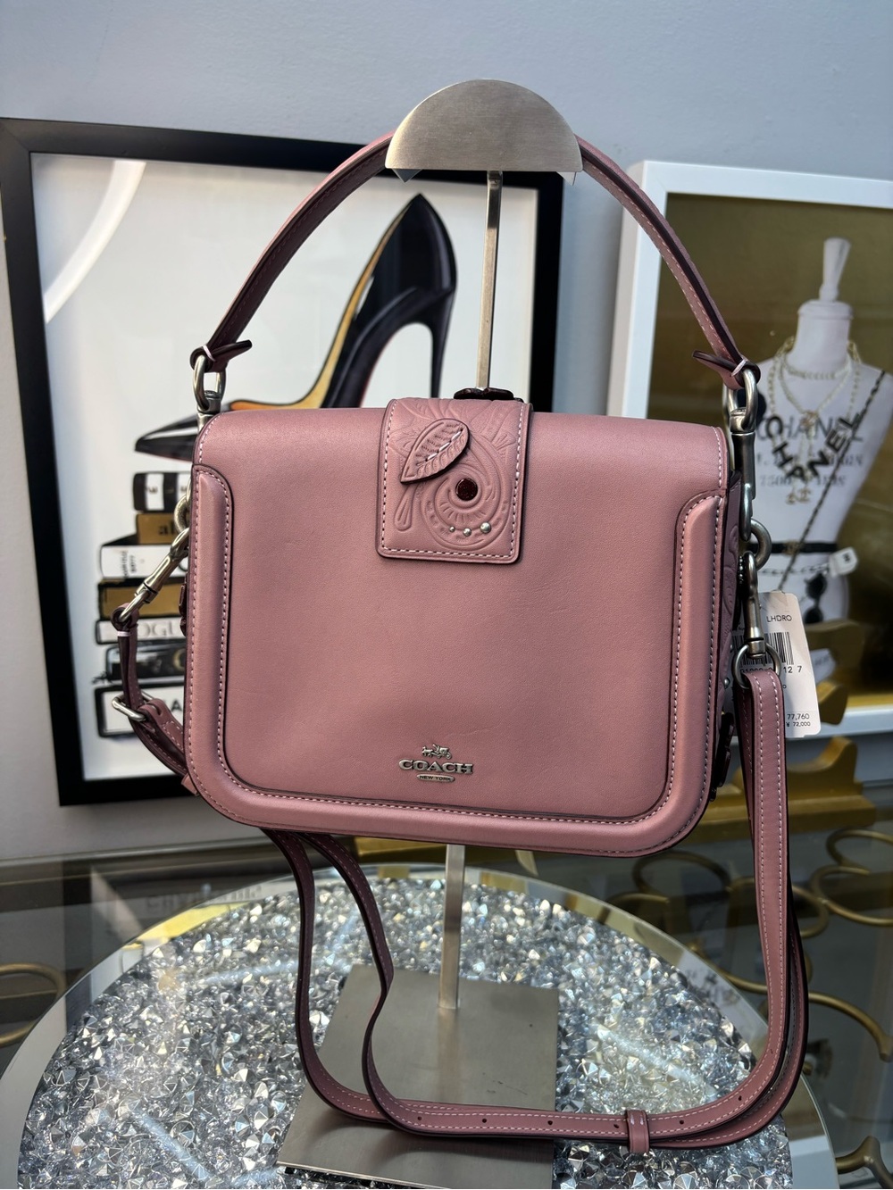 Coach 2017 Page Crossbody Bag with Tea Rose Tooling NWT - Picture 4 of 15